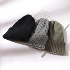 Candy Color Beanie Hat For Women Winter Hat Knitted Imitation Cashmere Skullies Warm Soft Bonnet Cap Female Hats For Girl Gorros