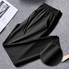 Popular Sports Pants  Feather Print Handsome Joggers Pants  Pockets Lace-up Sweatpants