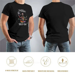 Selfish Self-ish Will Wood T-Shirt cute tops graphic t shirts workout shirts for men black cotton mens t-shirt