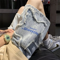 Summer Men Camouflage Military Cargo Jeans Shorts Male Fashion Casual Work Short Pants Denim Shorts Sports Outdoor y2k jeans