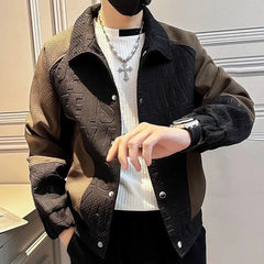 New Spring Autumn Fashion Trends Advanced Handsome Colored Polo Coat Jacket Casual and Versatile Design Men's Jacket