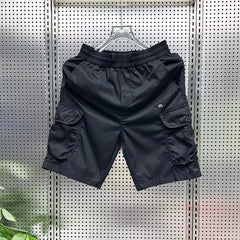 Summer Men's Beach Shorts Korean Fashion Sports Shorts Outdoor Casual Men's Clothing High Quality Blue Pocket Shorts