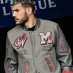 Embroidered Patchwork Baseball Uniform for male and female, European and American Street Fashion Jackets