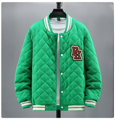 Autumn Winter Thick Varsity Jacket Men Baseball Jacket Plus Size 12XL Coat Men Winter Warm Outerwear Big Size 10XL 12XL