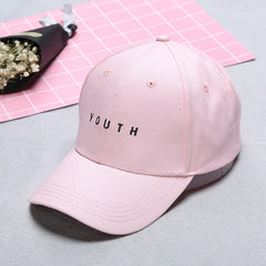 Summer Baseball Cap New Cotton Mens Hat Youth Letter Print Embroidery Solid Unisex Sunhat Women Men Hats Snapback Hip Hop Hat