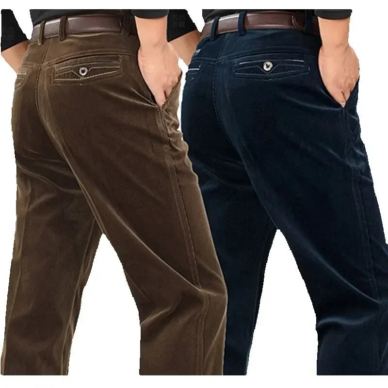 Corduroy pants loose joggers middle-aged men dad installed in autumn and winter  men's casual Trousers for men streetwear