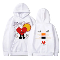 American Singer Bad Bunny Hoodies UN VERANO SIN TI Music Album Hoody Fashion  Hip Hop Streetwear Men's Hoodie Sweatshirt