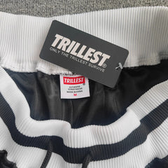 Trillest Black Lower Merion High School Basketball Shorts Embroideried 33 Bryant Street Style Training Pants