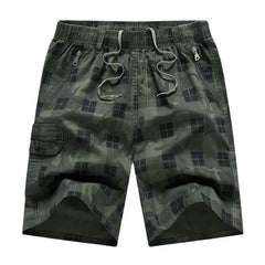 BOLUBAO  Outdoor Casual Shorts For Men Plaid Slim Five-Point Beach Pants High Quality Design Hot Casual Shorts For Men