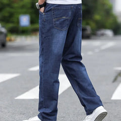 Straight Loose Cotton Regular Jeans for Men Trend Casual Classic Trousers Mens Cowboy Pants New In Wide Leg Xs High Quality