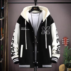 Men's Hooded Pockets Cargo Jacket Men's Clothing Spring Autumn Japanese Fashion Loose Male Coat Hooded Baseball Jersey New