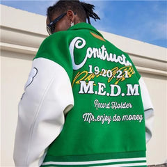 Men's embroidered American Y2K retro baseball uniform jacket couple models spring and autumn European and American trends