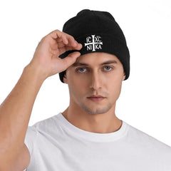 IC XC NIKA Cross Christian Orthodox Hats Autumn Winter Skullies Beanies Baggy Cap Unisex Knitted Hat