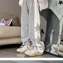 Autumn Pants Men Unisex  American Retro Chic Boyfriend Teens Trousers Baggy High Waist Cozy Street Jogger All-match Y2k