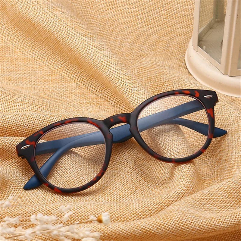 Zilead Retro Leopard Oval Frame Reading Glasses For Men&Women Clear Lens Presbyopia Eyeglasses Eyewear With Diopter+1.0 to 4.0